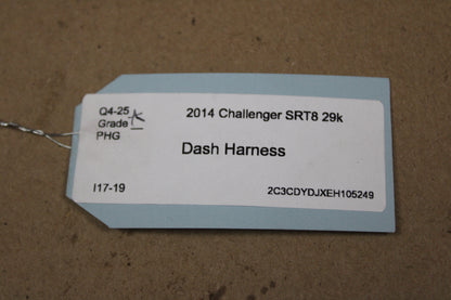 2014 Dodge Challenger SRT8 Instrument Dash Panel Wire Wiring Harness OEM