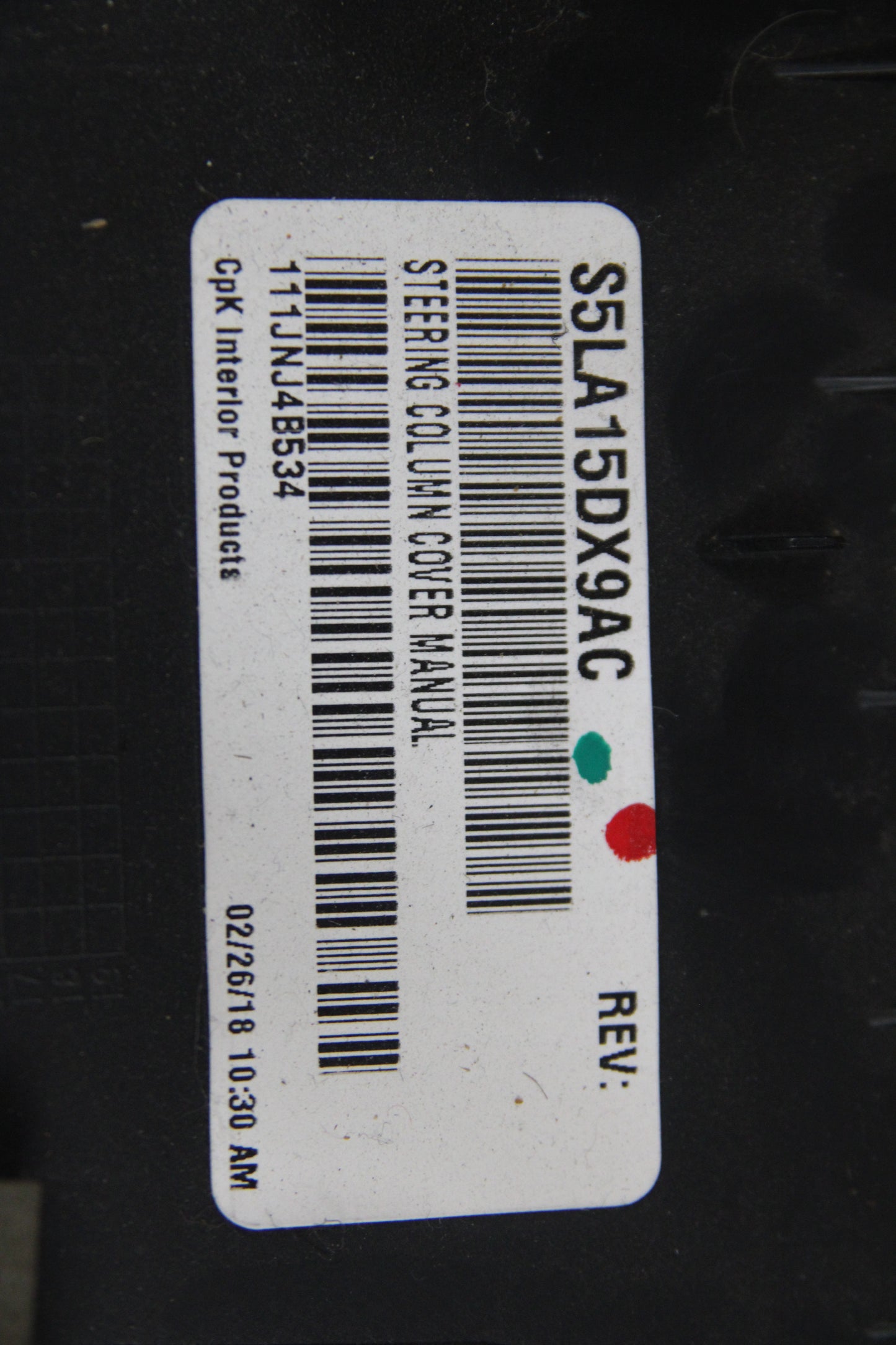 2015-2023 Dodge Challenger Manual Steering Column Opening Cover 5LA15DX9AC OEM