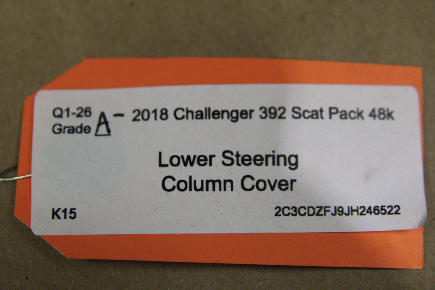 2015-2023 Dodge Challenger Manual Steering Column Opening Cover 5LA15DX9AC OEM