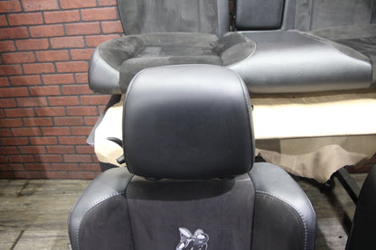 15-23 Dodge Challenger R/T Scat Pack Black Alcantara Suede Leather Seat Set
