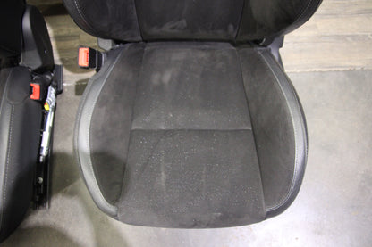 15-23 Dodge Challenger R/T Scat Pack Black Alcantara Suede Leather Seat Set