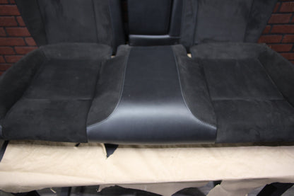 15-23 Dodge Challenger R/T Scat Pack Black Alcantara Suede Leather Seat Set