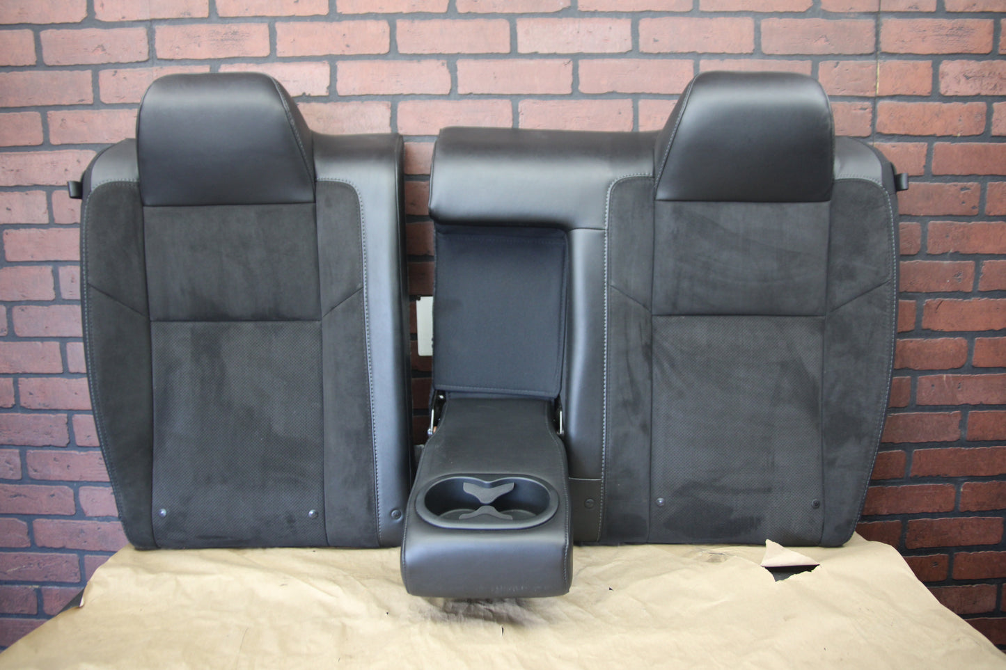 15-23 Dodge Challenger R/T Scat Pack Black Alcantara Suede Leather Seat Set