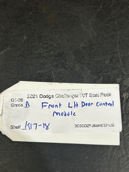 2020-2021 Dodge Challenger Front Driver Left Door Control Module 68503655AA OEM