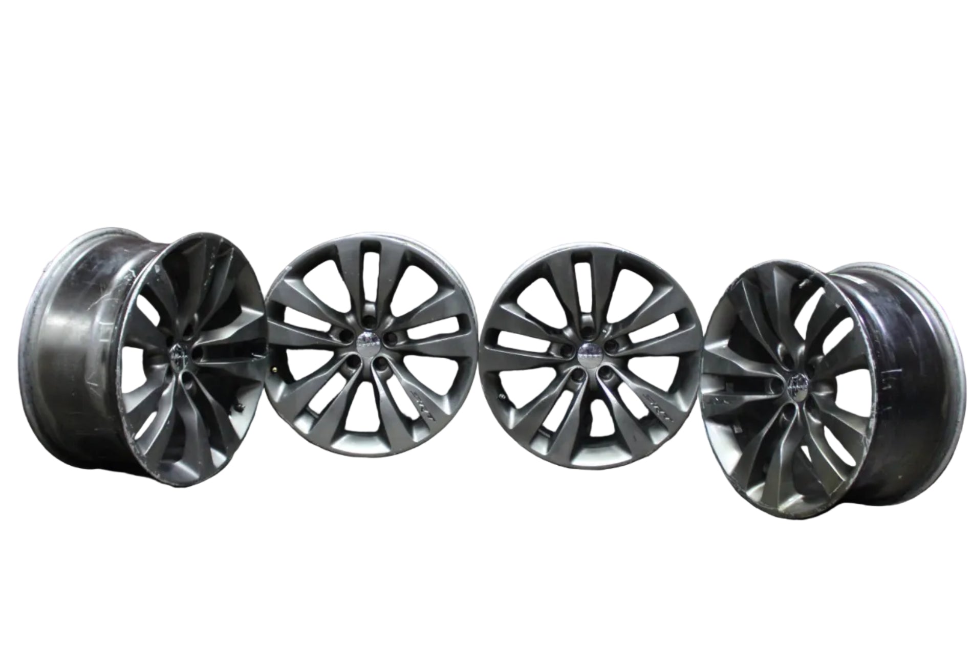 2011-2014 Dodge Charger SRT Alloy Factory Wheel Rim Set 5 V-Spoke Silver OEM