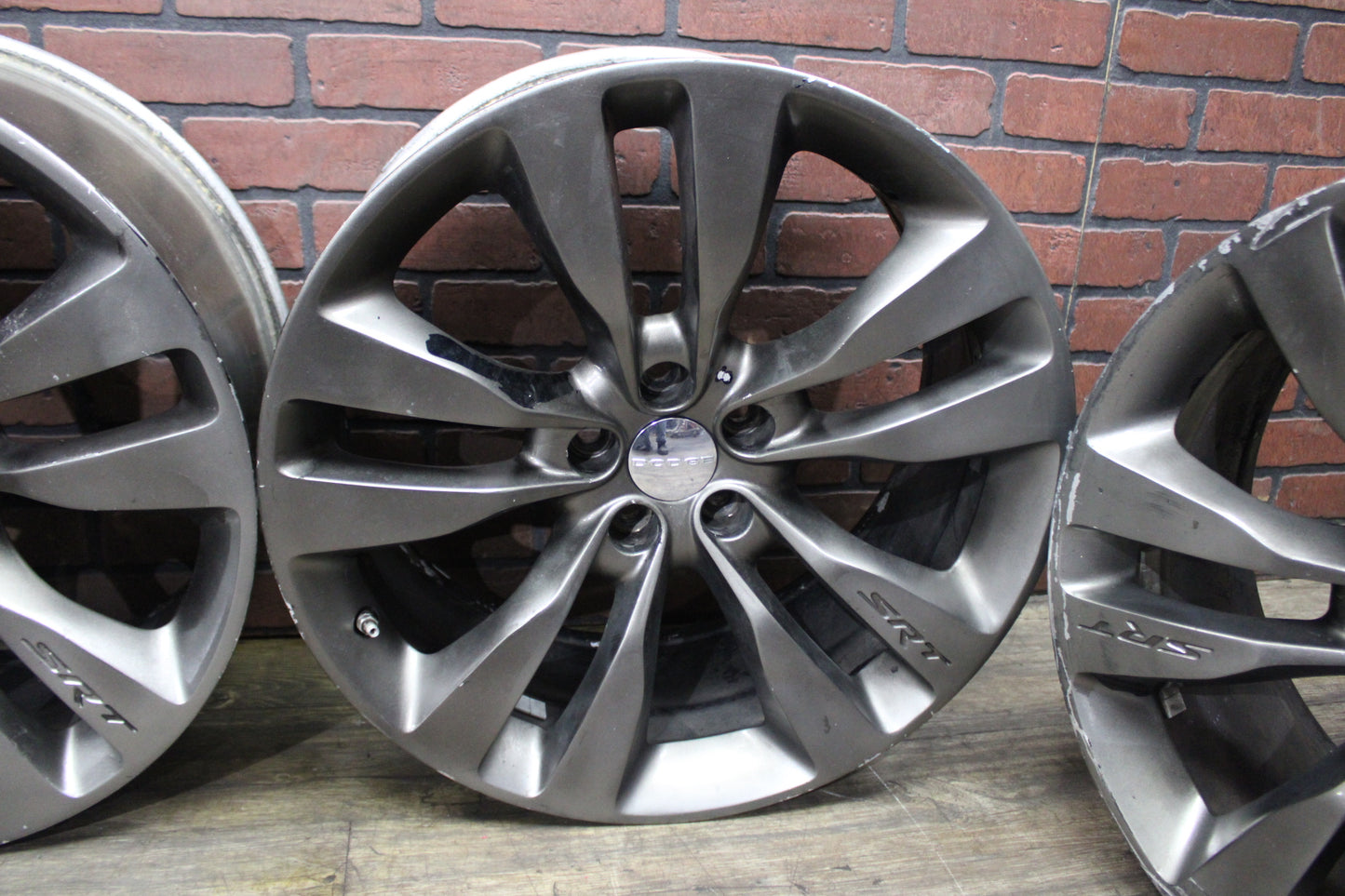 2011-2014 Dodge Charger SRT Alloy Factory Wheel Rim Set 5 V-Spoke Silver OEM