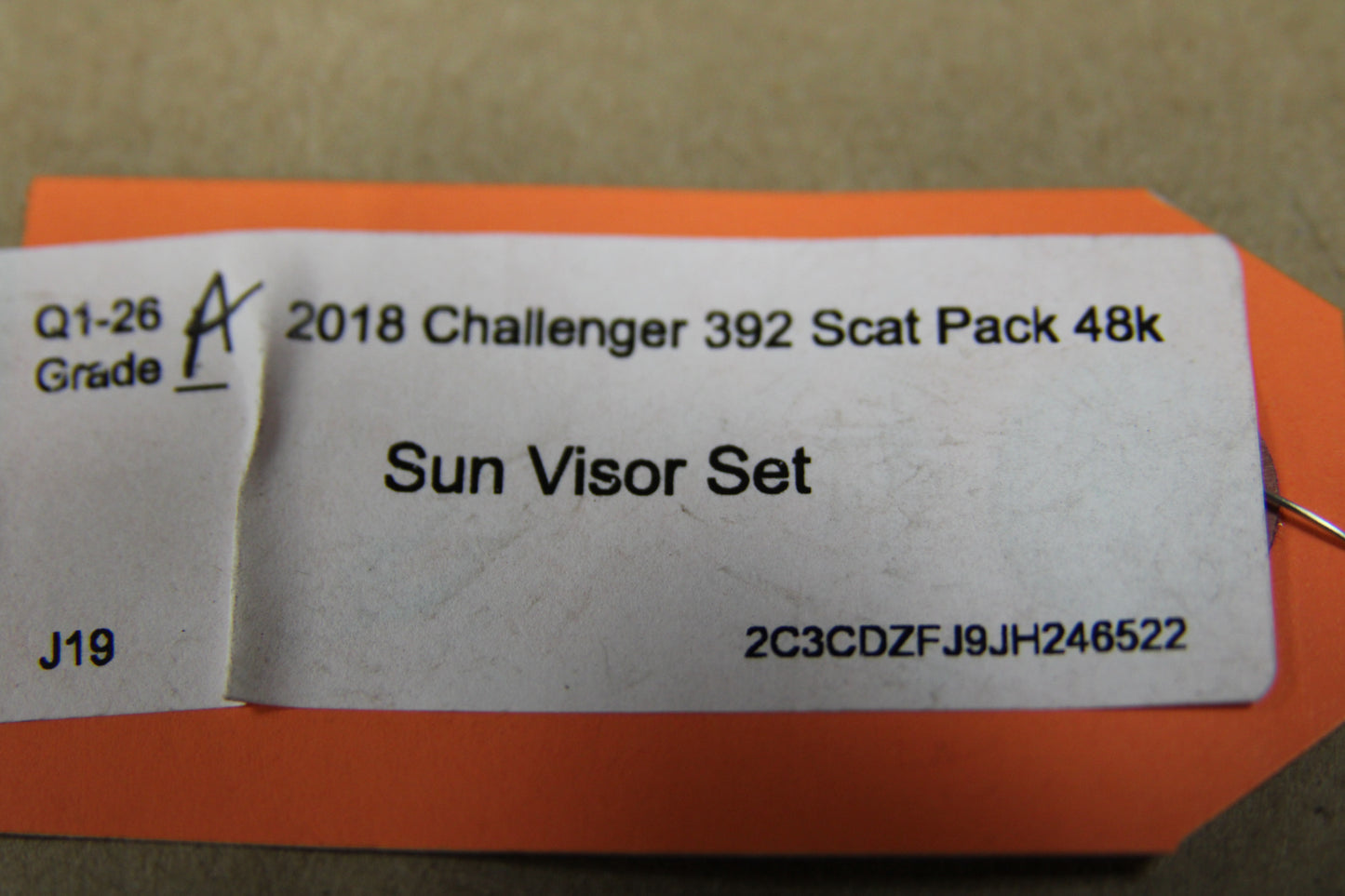 2015-2023 Dodge Challenger Sun Visor Front Driver Passenger Set 55361230AB OEM