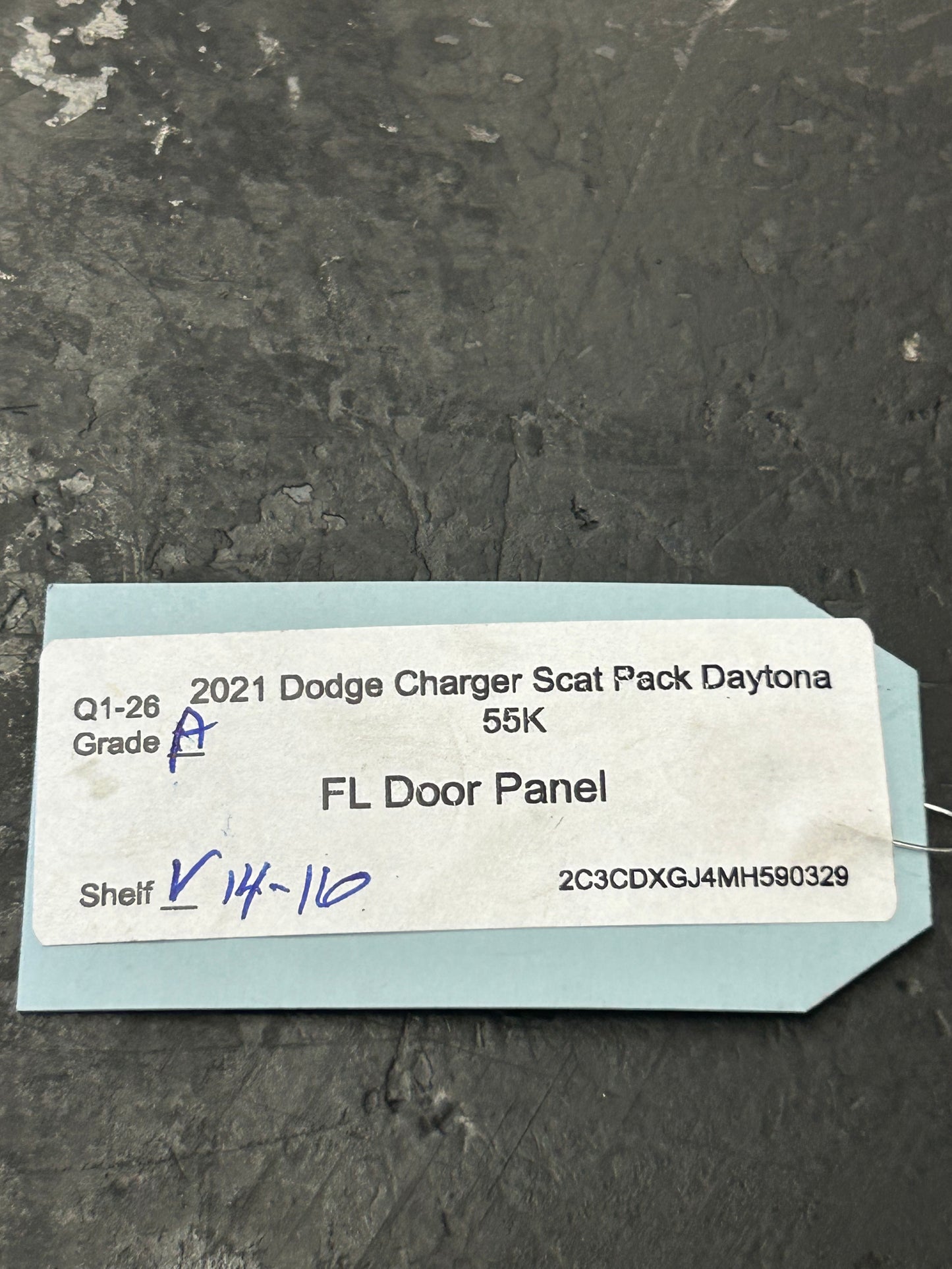 20-23 Dodge Charger Scat Pack Front Left Driver Side Door Panel OEM 6YD972X9AB