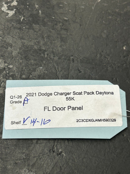 20-23 Dodge Charger Scat Pack Front Left Driver Side Door Panel OEM 6YD972X9AB