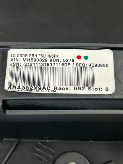 2019-2023 Dodge Charger OEM Rear Passenger Right Side Door Panel 6RA382X9AC
