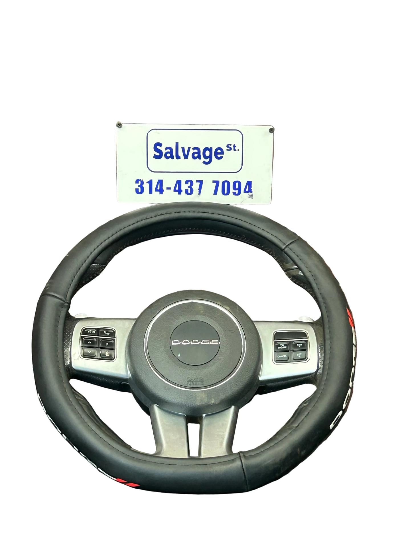 11-14 Dodge Challenger SRT8 Auto Flat Bottom Steering Wheel 1RM45XDVAD OEM 179k