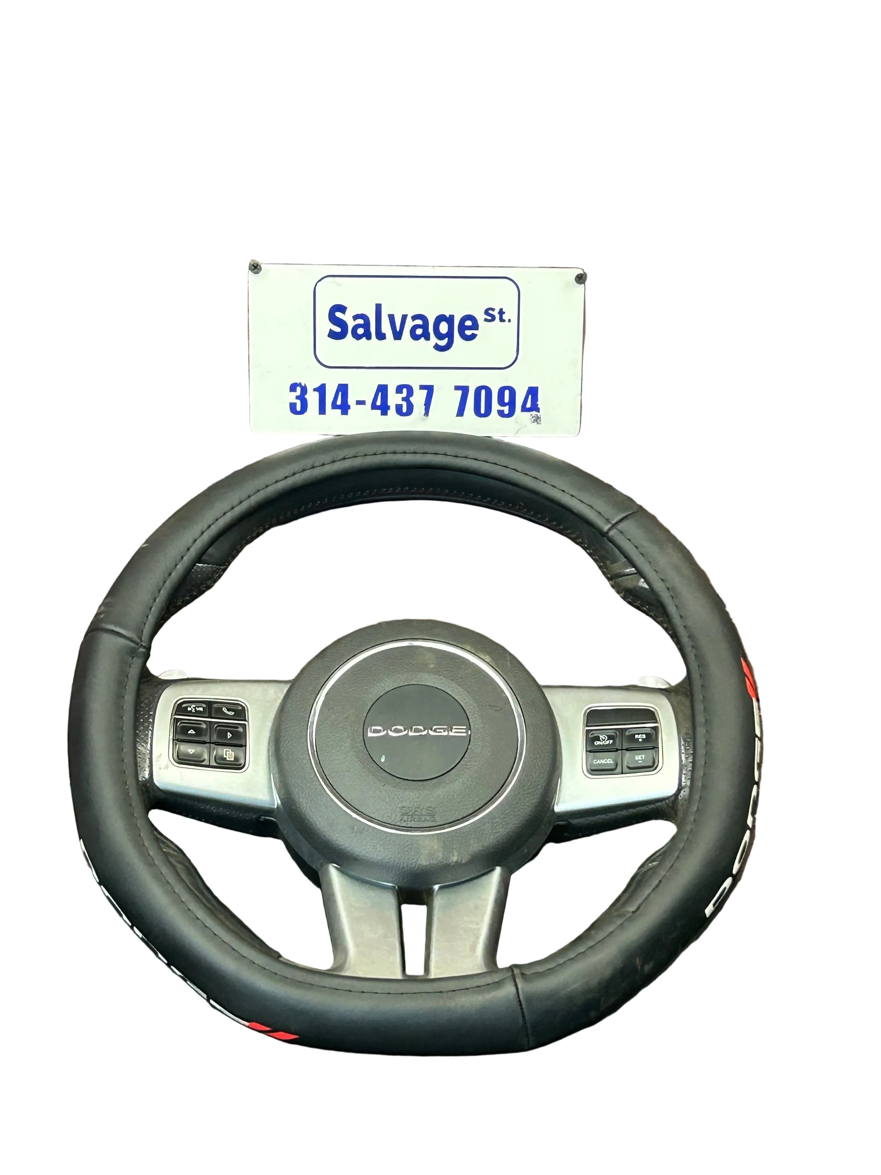 11-14 Dodge Challenger SRT8 Auto Flat Bottom Steering Wheel 1RM45XDVAD OEM 179k