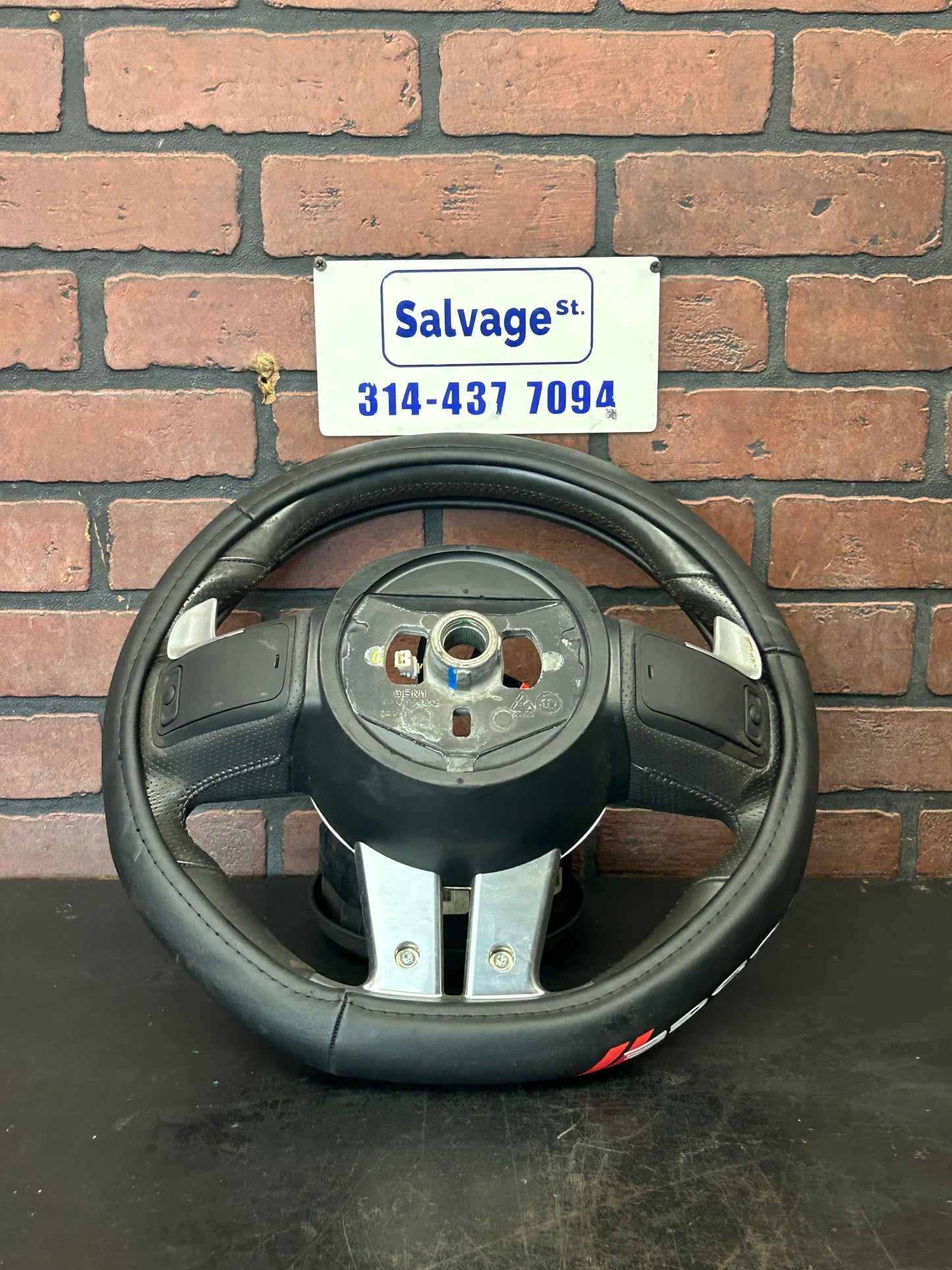 11-14 Dodge Challenger SRT8 Auto Flat Bottom Steering Wheel 1RM45XDVAD OEM 179k