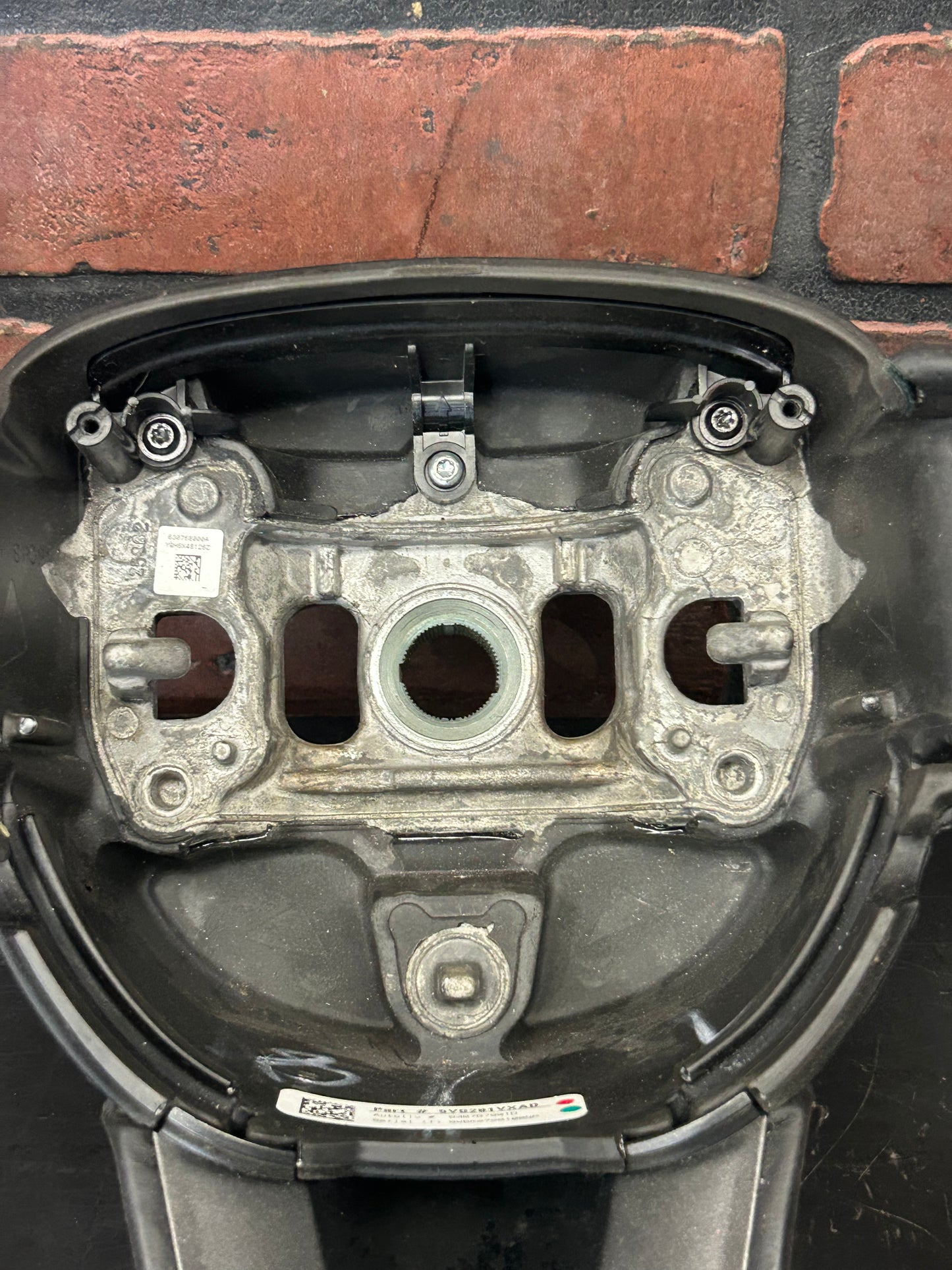 2015-2023 Dodge Challenger Charger Steering Wheel Leather Black OEM *No Buttons*