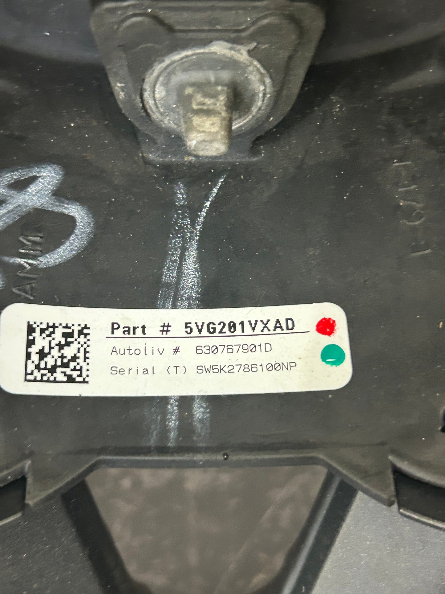 2015-2023 Dodge Challenger Charger Steering Wheel Leather Black OEM *No Buttons*