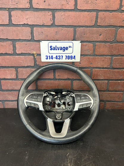 15-23 Dodge Challenger R/T Scat Pack Steering Wheel Black Leather 5le631x9ac OEM
