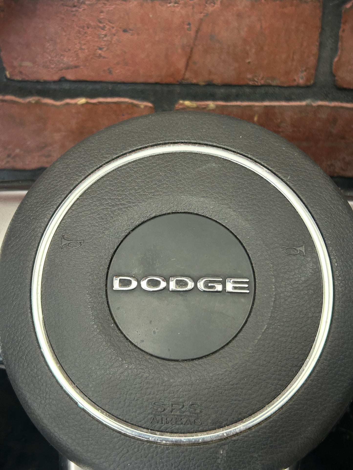 2012-2014 Dodge Challenger Flat Bottom Leather Steering Wheel 1XX17XDVAA OEM