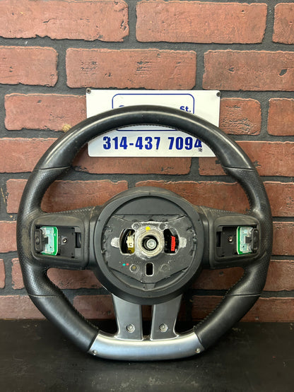 2012-2014 Dodge Challenger Flat Bottom Leather Steering Wheel 1XX17XDVAA OEM
