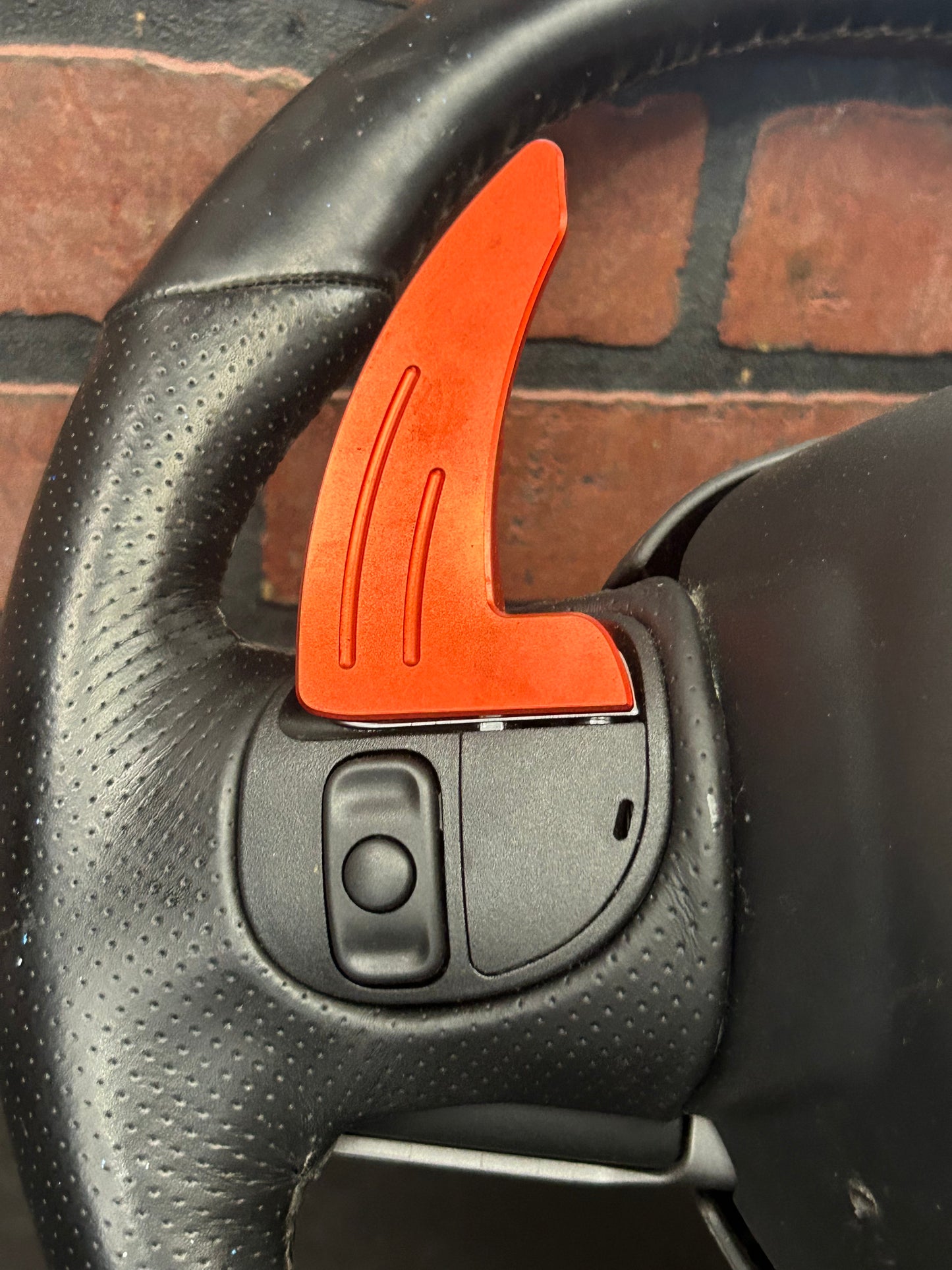 18-23 Dodge Challenger Charger Flat Bottom Steering Wheel Leather Black OEM