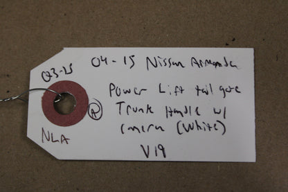 04-15 Nissan Armada Titan Tail Lid Gate Trunk Opener Switch Handle OEM