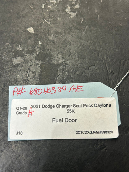 2020-2023 Dodge Charger Fuel Gas Tank Door Lid Cover Smoke Show PAE OEM 55k