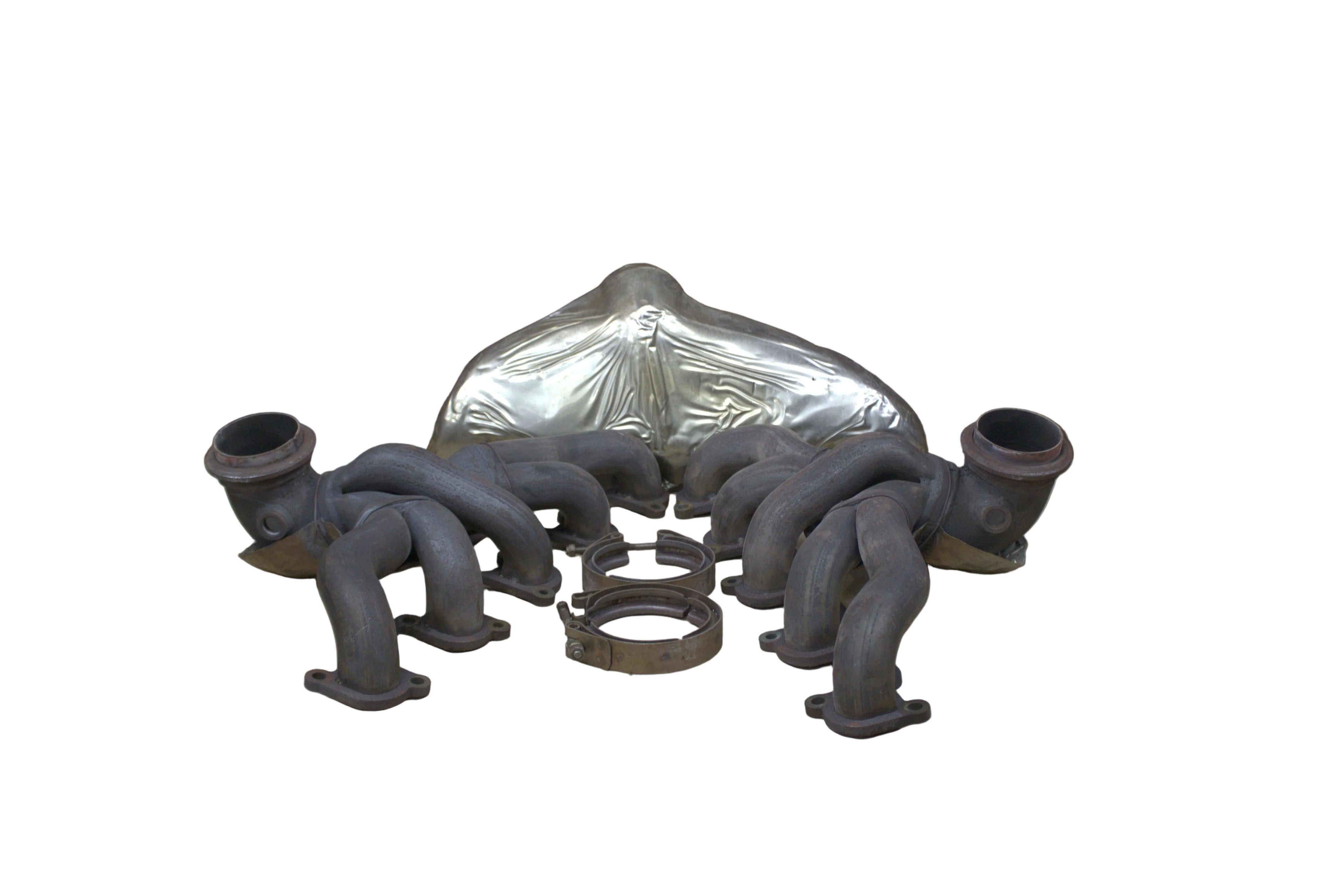 2003-2006 Gen 3 III Dodge Viper Exhaust Manifold Set W/Heat Shields & Clamps OEM