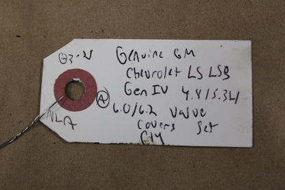 GM ENGINE SET VALVE COVER LEFT RIGHT 12611059 12611021 GM 6.2 V8 Small Block LS3