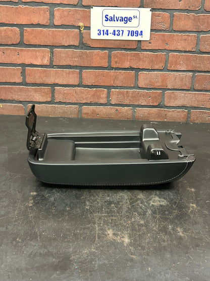 11-23 Dodge Charger Chrysler 300 Center Console Leather Black Armrest Lid OEM