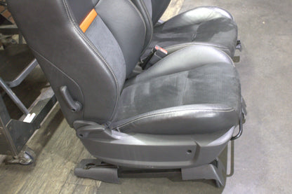 2011-14 Dodge Challenger SRT8 Orange Stripe Leather Suede Full Complete Seat Set