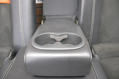 2011-14 Dodge Challenger SRT8 Orange Stripe Leather Suede Full Complete Seat Set