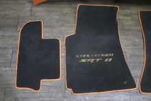 2008-2010 Dodge Challenger SRT8 Manual Orange Carpet Floor Mat Front Rear Set