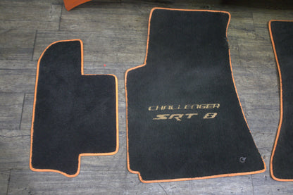 2008-2010 Dodge Challenger SRT8 Manual Orange Carpet Floor Mat Front Rear Set