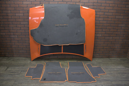 2008-2010 Dodge Challenger SRT8 Manual Orange Carpet Floor Mat Front Rear Set