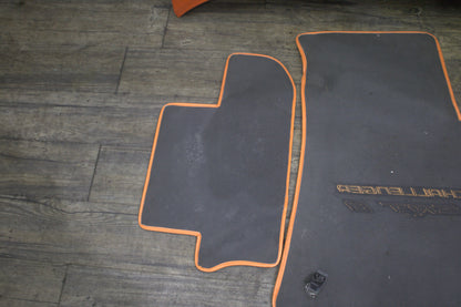 2008-2010 Dodge Challenger SRT8 Manual Orange Carpet Floor Mat Front Rear Set