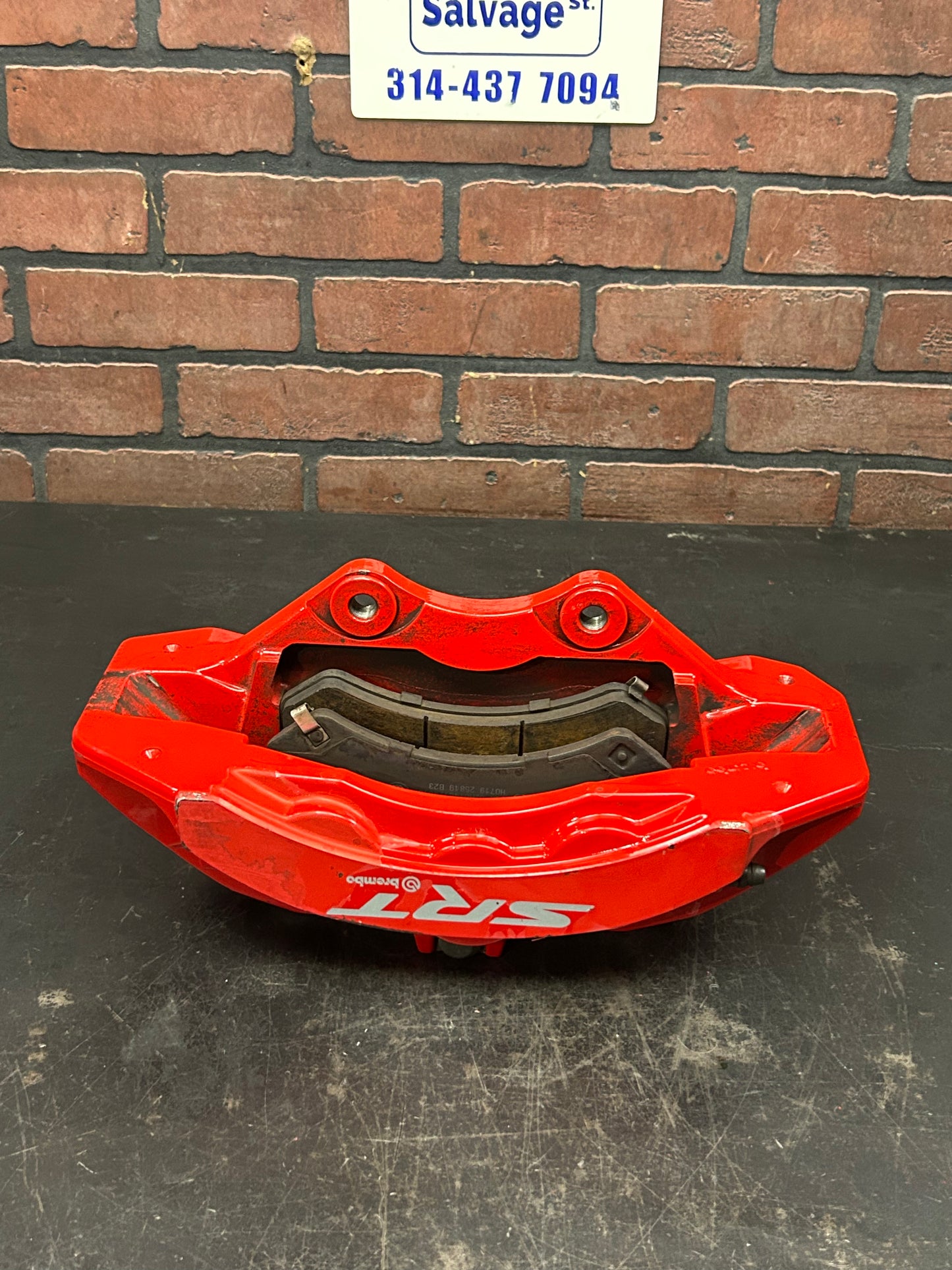 2021-2023 Dodge Charger Challenger Left Driver 6-Piston Brembo Brake Caliper Red