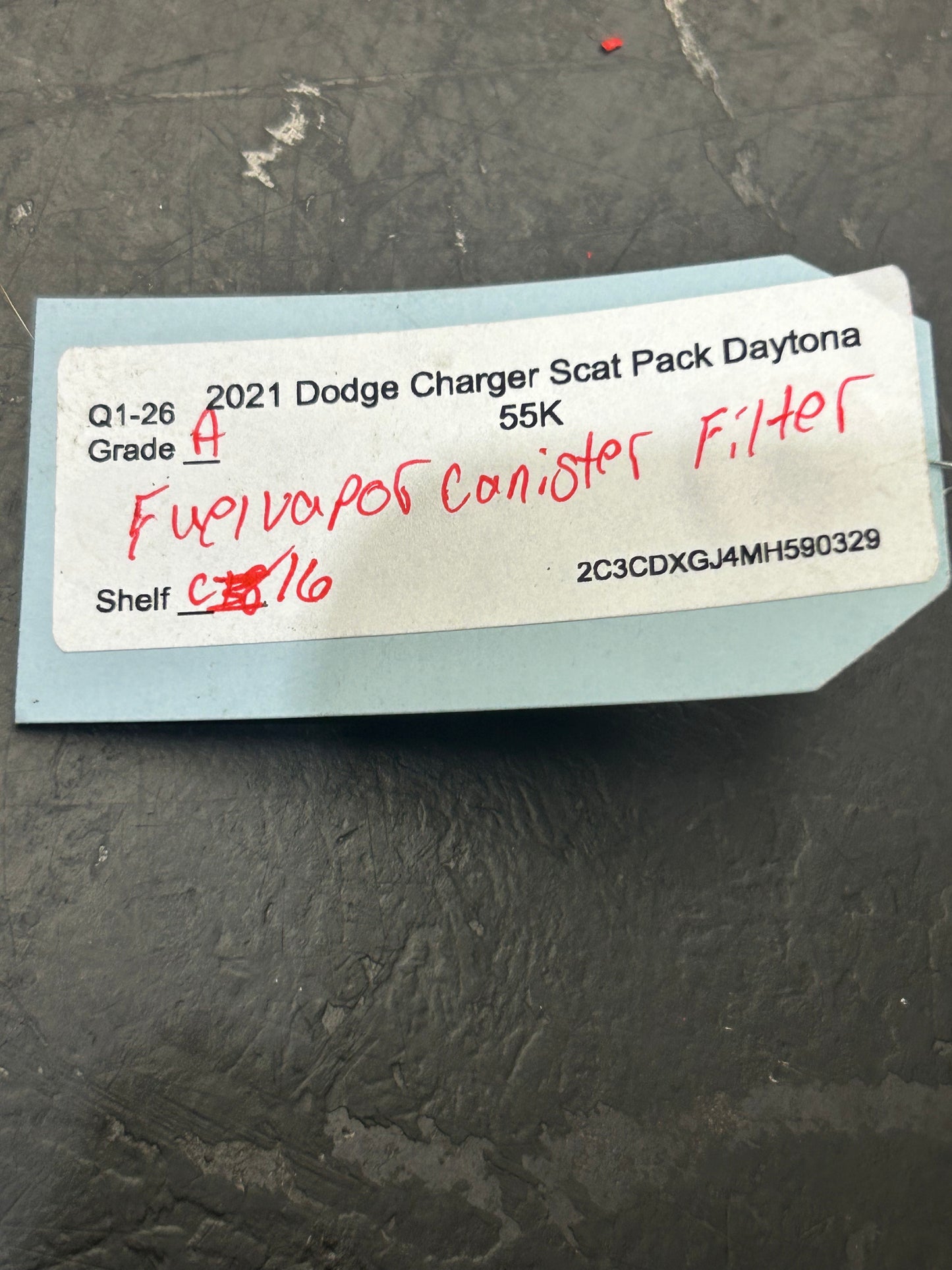 11-21 CHALLENGER CHARGER 300 FUEL EMISSION EVAPORATOR CHARCOAL VAPOR CANISTER