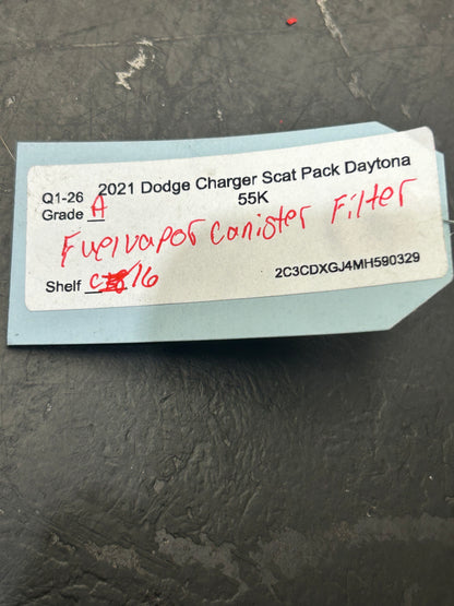 11-21 CHALLENGER CHARGER 300 FUEL EMISSION EVAPORATOR CHARCOAL VAPOR CANISTER