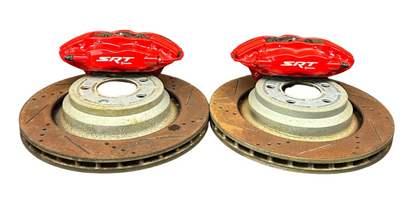 15-23 DODGE CHARGER CHALLENGER OEM REAR BREMBO BRAKE CALIPER SET W/ ROTOR