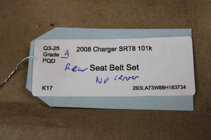 05-10 Charger Challenger 300 SRT8 OEM Rear Seat Belt Retractor Set 0UX54XDVAE