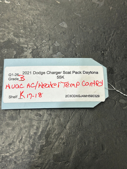 2019-2023 CHALLENGER CHARGER 300 OEM AIR TEMPERATURE HVAC CONTROL MODULE