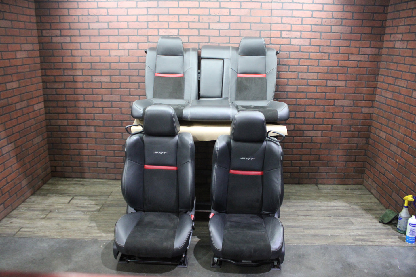 2008-2014 Dodge Challenger SRT8 Full Complete Front Rear Seat Set Leather OEM