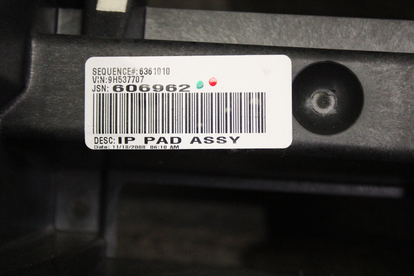 09 2009 DODGE CHALLENGER SRT8 DASH BOARD INSTRUMENT PANEL BLACK LEATHER OEM