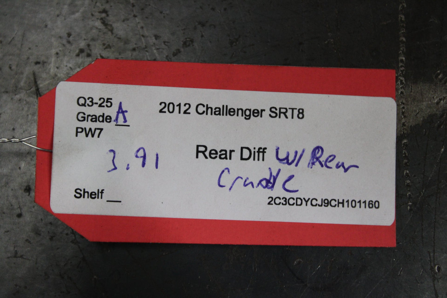 11-14 Dodge Challenger SRT 3.91 Rear Cradle Differential LSD Limited Slip Getrag