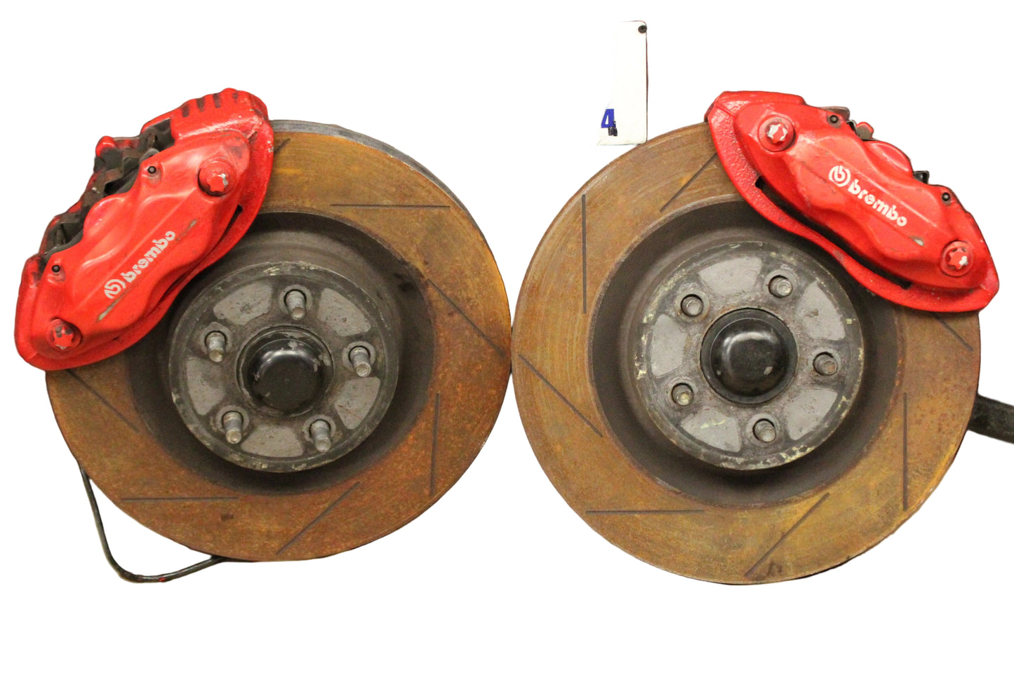 05-10 CHARGER CHALLENGER 300 SRT8 OEM FRONT SPINDLE KNUCKLE BREMBO ROTOR SET