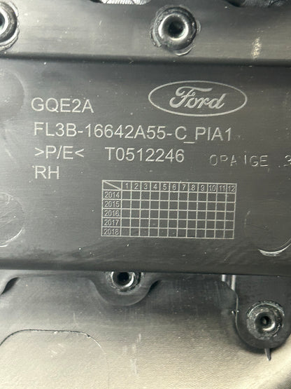 15 FORD F150 PLATINUM CREW INTERIOR DOOR TRIM PANEL REAR RIGHT PASSENGER BLACK