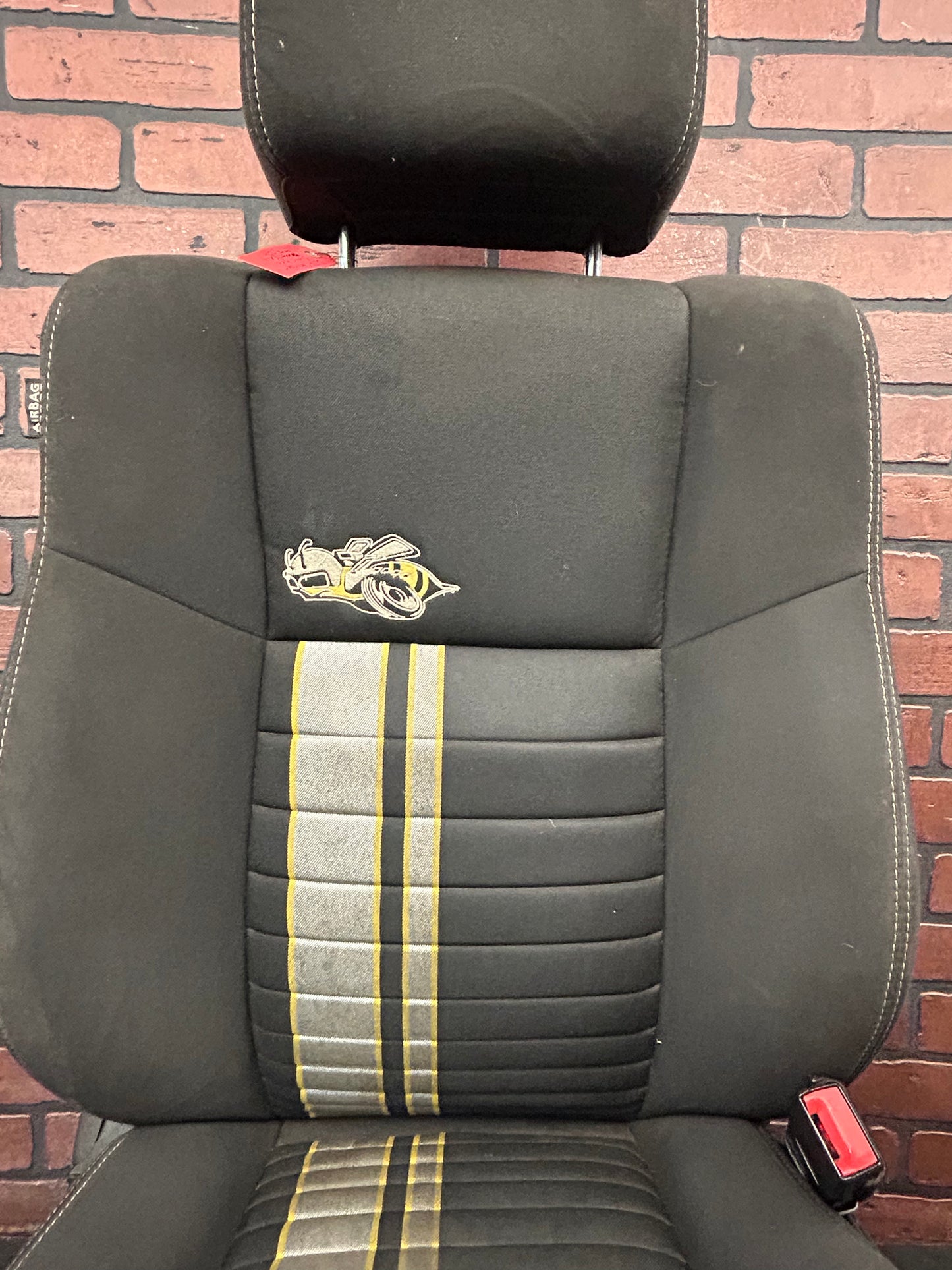 2011-2014 DODGE CHARGER FRONT RIGHT PASSENGER SIDE SEAT CLOTH BLACK OEM