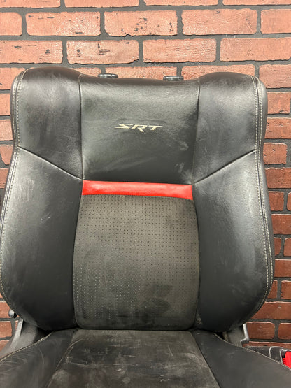 08-10 DODGE CHALLENGER SRT POWER HEATED SEAT FRONT PASSENGER RH BLACK LEATHER