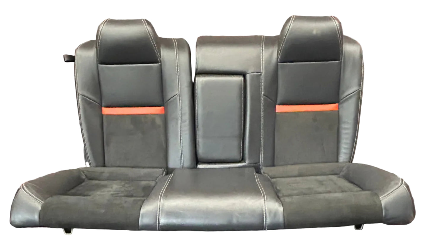 2008-2010 Dodge Challenger SRT8 Rear Interior Seat Assembly OEM Black Leather