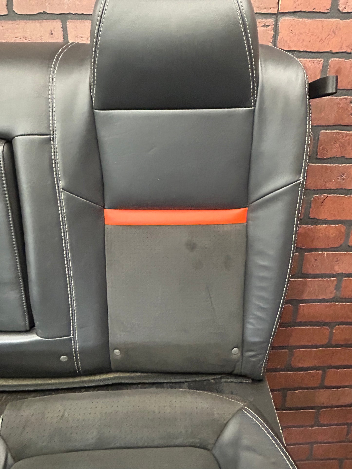 2008-2010 Dodge Challenger SRT8 Rear Interior Seat Assembly OEM Black Leather