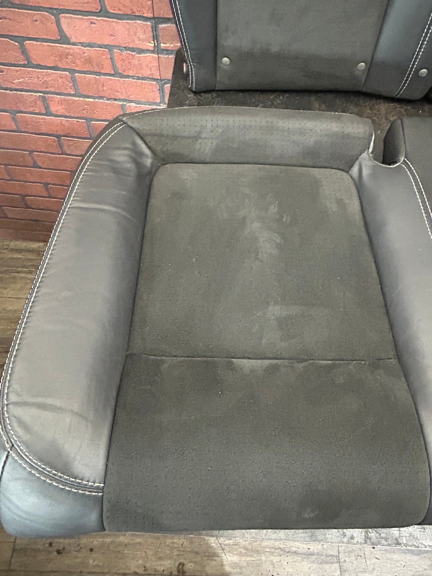 2008-2010 Dodge Challenger SRT8 Rear Interior Seat Assembly OEM Black Leather